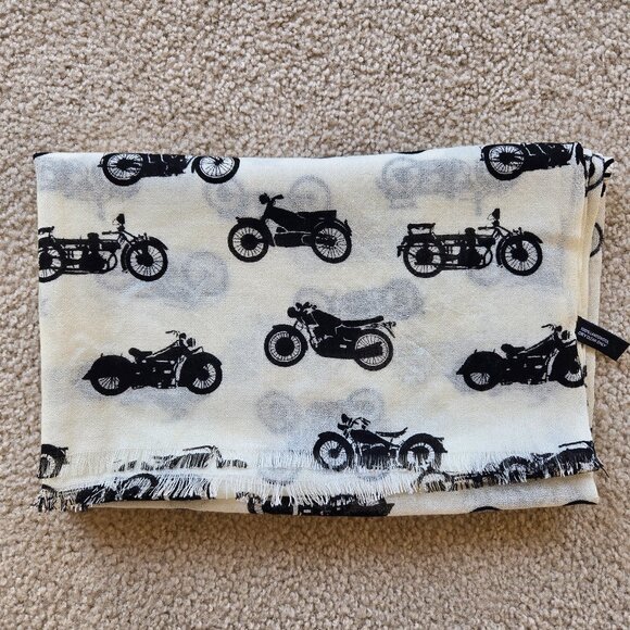 NWOT Barbour Lightweight Lambswool Woven Scarf Motorcycles - Picture 1 of 10